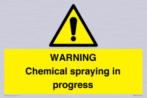 WARNING Chemical spraying in progress